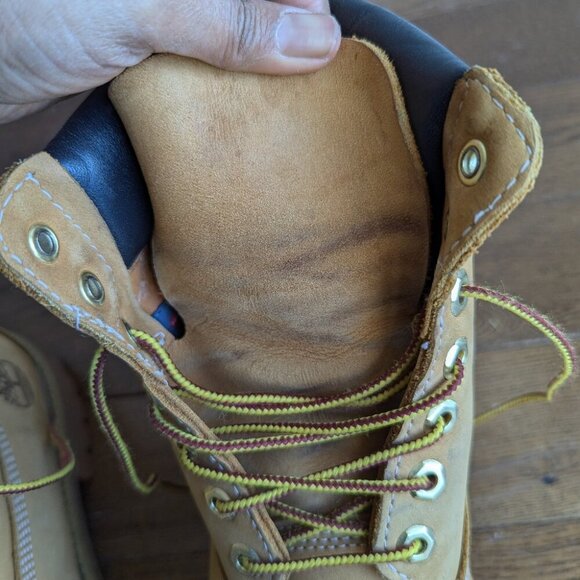 Timberland Men 8 M 6” Classic Work Boots Nubuck Leather Beige Primaloft 400gm - Picture 9 of 13